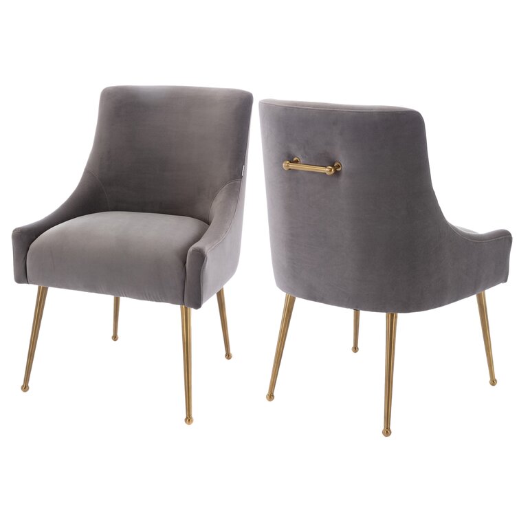 Amoroso velvet side online chair